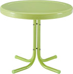 Crosley Furniture Griffith Weather Resistant Retro Metal Outdoor Side Table by CrosleyFurniture