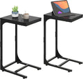 WLIVE C-Shaped End Table Set of 2, Small Couch Side Tables by WLIVE