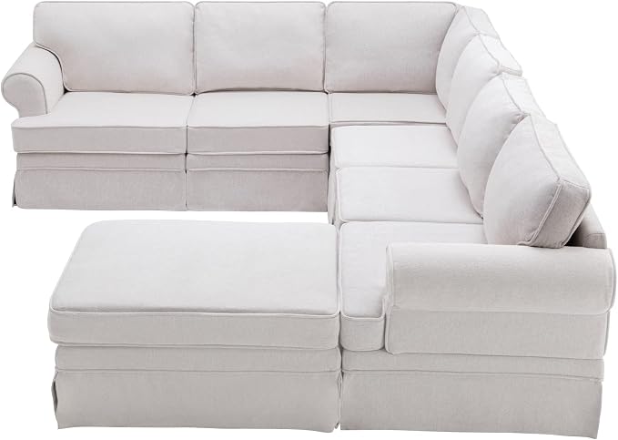 109.4" Fabric Upholstered Modular Sofa Collection, Modular Customizable - Image 8