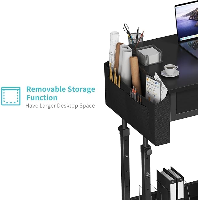 Small Portable Rolling Standing Desk - Image 8