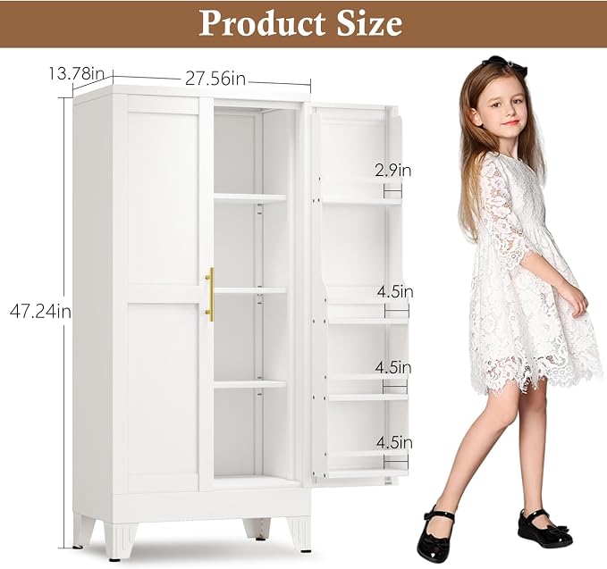GAIOUS Metal Kitchen Pantry Cabinet, Storage Cabinets - Image 2