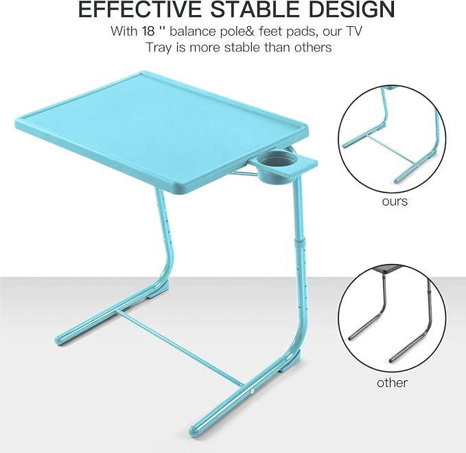 HUANUO Adjustable TV Tray Table - Image 4
