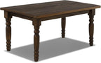 Grain Wood Furniture Valerie Original Solid Wood 63" Dining Table, Rustic Walnut - Image 5
