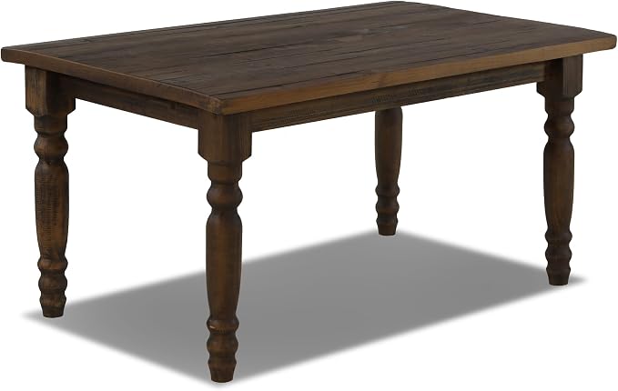 Grain Wood Furniture Valerie Original Solid Wood 63" Dining Table, Rustic Walnut - Image 5
