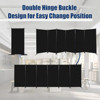 Room Divider 6FT Portable Room Dividers and Folding Privacy Screens, 6 Panel - Image 5