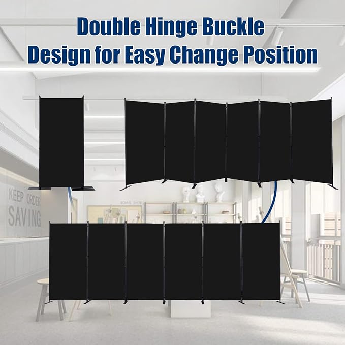 Room Divider 6FT Portable Room Dividers and Folding Privacy Screens, 6 Panel - Image 5