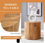 Round Side Table, End Table Living Room Table, Sofa Couch Bedside Table - Image 7