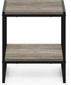 Furinno FM19122GYW Camnus Modern Living 2-Tier End Table, French Oak Grey - Image 7