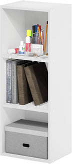 Furinno PASIR Book Shelf, 3-Tier Bookshelf, Easy Assembly Bookcase - Image 4