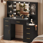 TOKSOM Makeup Vanity Desk with Mirror and Lights, Dressing Table Vanity Set - Image 8