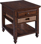 Magnussen T3521 Cottage Lane Casual Distressed Coffee Rectangular End Table - Image 2