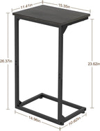 AMHANCIBLE C Shaped End Tables Set of 2, Couch Side Tables that Slide Under Sofa - Image 3