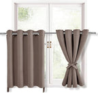 RV Blackout Curtains for Bedroom, 52 x 36 Inches Long Tan, 2 Panels | Thermal by Hiasan