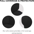 PureFit Super Stretch Chair Covers Fleece Couch Covers - Image 3