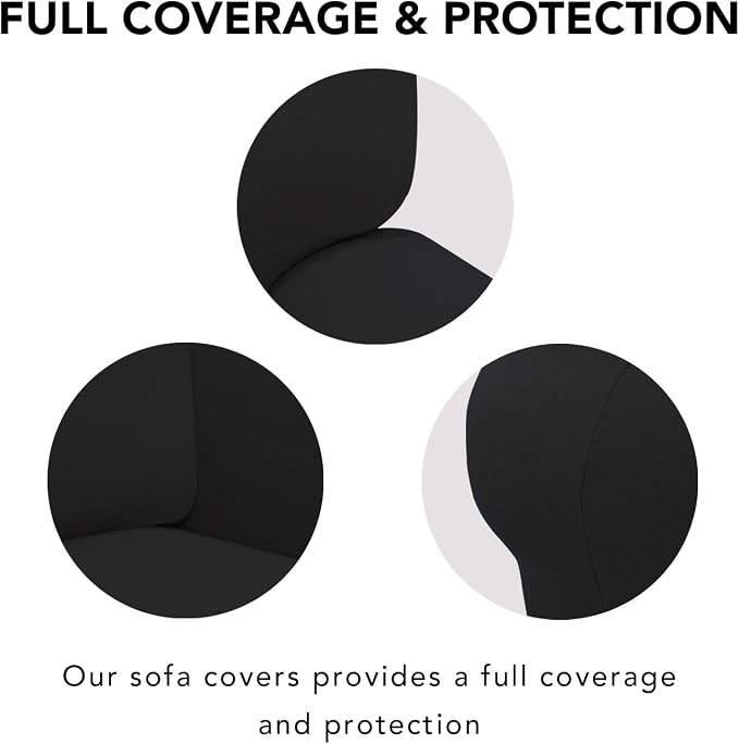 PureFit Super Stretch Chair Covers Fleece Couch Covers - Image 3