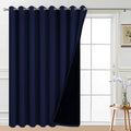 Yakamok Navy Blue Blackout Patio Door Curtain Panels W100 x L84, 1 Panel | by Yakamok