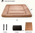 MAXYOYO Japanese Floor Mattress Futon Mattress, Thicken Tatami Mat Sleeping Pad - Image 2