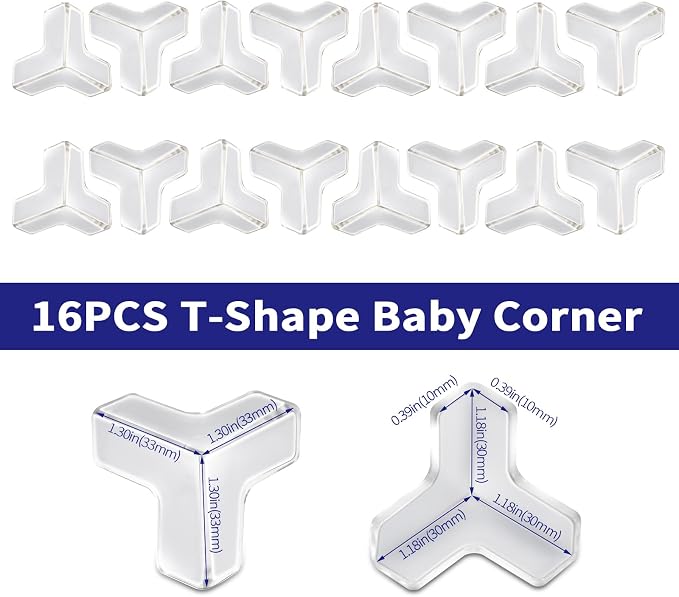 16 Corner Protector Baby, T-Shape Table Protectors - Image 2