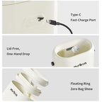 MRBIN Office Trash Can with Lid, Small Bathroom Automatic Adsorption Open Top - Image 7