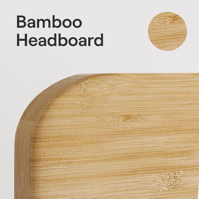 Nectar Bamboo Platform Bed Frame & Headboard - Image 7