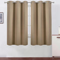 Blackout Curtains 42 x 63 inch/Natural Curtains Set of 2 Panels/Thermal by Lemomo