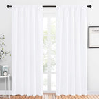NICETOWN White Bedroom Curtain Panels by NICETOWN