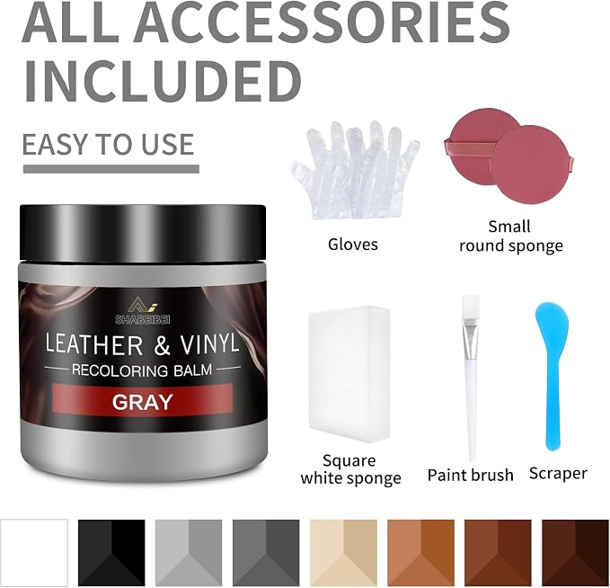 Leather Recoloring Balm and Leather Repair Kit - Image 6