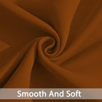 Yakamok Room Darkening Curtains 52x72 inch Length Burnt Orange-Living Room | 2 - Image 5