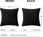 MIULEE Black Decorative Throw Pillow Covers - Image 7