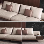 Italian Luxury Simple Leather Sofa, Solid Wood Frame, Spacious and Soft Sofa - Image 5
