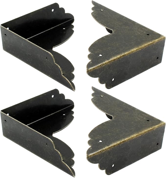 Bivethoi 8 Packs Bronze Box Corner Protectors, Edge Cover Safety Guard - Image 3