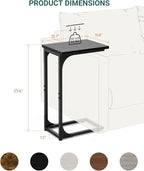 C-Shaped Side Table for Couch - Image 2