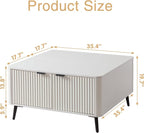 Fatmok Fluted Furniture Set – 65" Buffet Sideboard Cabinet - Image 2
