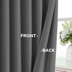 Joydeco Blackout Curtains 96 Inches Long, Thermal Insulated Black Out Curtains - Image 6
