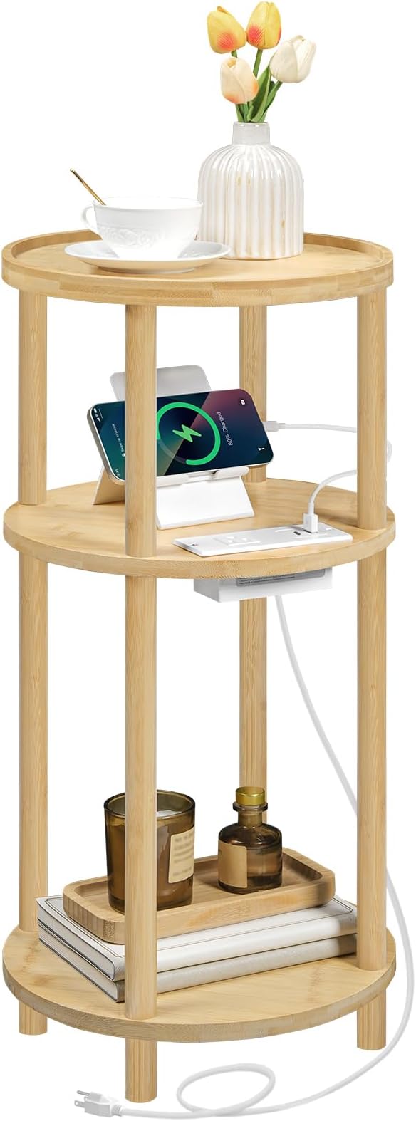 HOOBRO Small Round Side Table by HOOBRO
