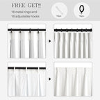 Pinch Pleated Linen Curtains 100% Blackout 108 Inches Long - Image 7