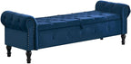 Storage Bench for Bedroom, Velvet 67" End of Bed Bench, King Size Bench - Image 9
