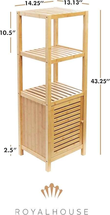 RoyalHouse Bamboo 3-Tier Floor Organizer - Image 3