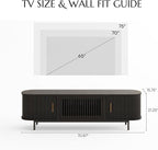 POVISON Fully-Assembled Mid Century Modern TV Stand - Image 5