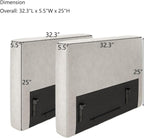EASE MOOSE Armrest Module for Modular Sectional Sofa, Faux Leather Side - Image 3