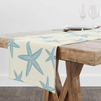 Blue Starfish Table Runner, Nautical Beach Table Runner Decor - Image 4