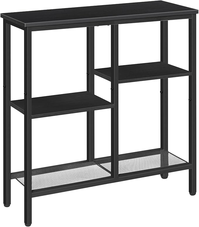 HOOBRO Narrow Console Table, Sofa Table, 4-Tier Industrial Entryway Table by HOOBRO