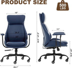 E-Motie Office Chair, Leather Desk Chair - Image 2