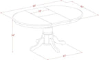 East West Furniture AAVT-BLK-TP Avon Kitchen Dining Table - Image 3