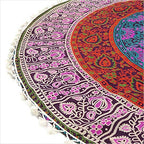 Mandala Floor Pillow Cover Meditation Cushion Seating Throw Hippie Round - Image 9