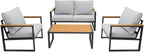Patio Furniture Set, 4 Pieces Outdoor Patio Furniture - Image 7