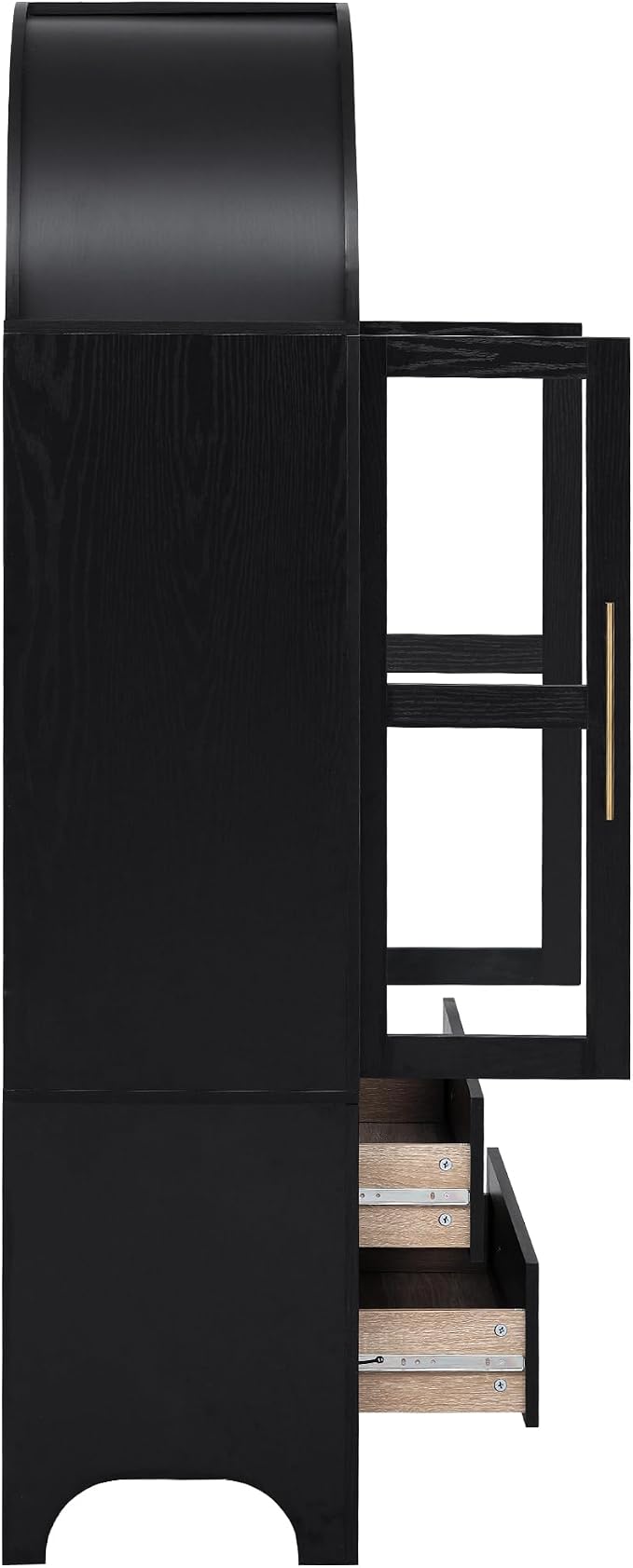 VilroCaz 71" Tall Arched Kitchen Pantry - Image 5