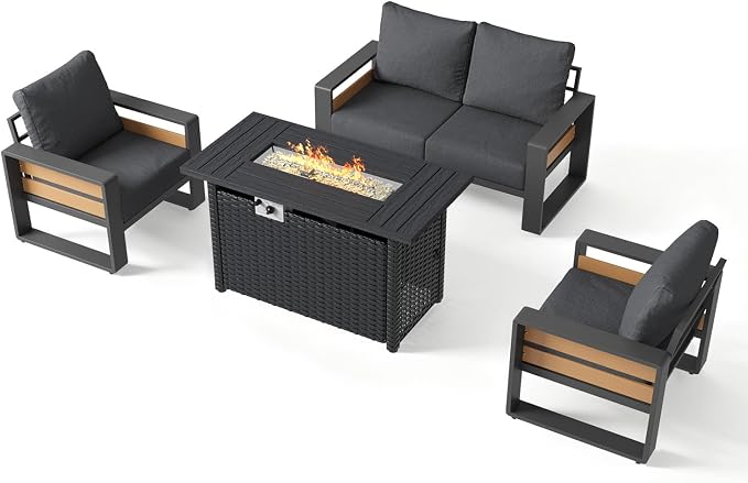 Aoxun Aluminum Patio Furniture Set - Image 8