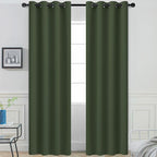 Yakamok Room Darkening Curtains 52x96 inch Length Greyish Green-Living Room | 2 by Yakamok