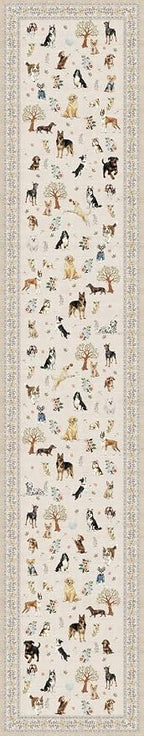 Beige Floral Hallway Runner Rug 2x10 - Image 6